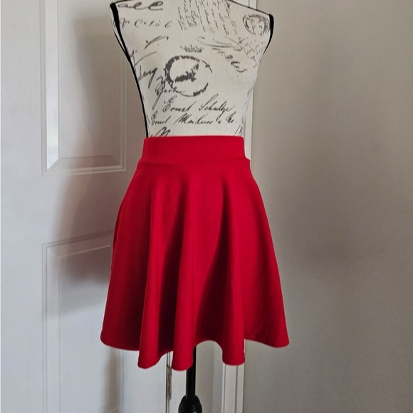 Brand New Cherry Red Urban Coco Skater Skirt - Picture 2 of 5